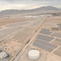 Base militar con energía solar