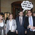 Colocan un bocadillo de cómic a Rajoy: "Más vale PSOE conocido que PNV por conocer"