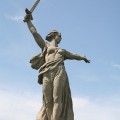 La monumental Estatua de la Madre Rusia