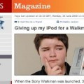 ¿Qué pasa cuando le das un walkman a un chico de 13 años acostumbrado al iPod?