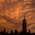 Nubes Mammatus sobre Nueva York