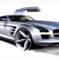 Confirmación:  Mercedes-Benz Gullwing con 526 caballos  y motor totalmente eléctrico.[ENG]