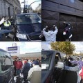 La parte "calentita" de la manifestación de taxistas en Madrid