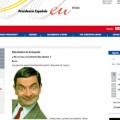 Mr. Bean 'se cuela' en la web oficial de la presidencia española