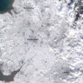 Inglaterra cubierta por la nieve vista desde el satélite Terra de la NASA (ING)