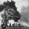 Fotografias de los ataques kamikazes de la Segunda Guerra Mundial
