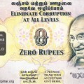 Cero rupias, el billete indio para combatir la corrupción
