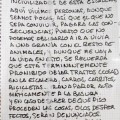 "A todos los vecinos. Y en especial a los cerdos incivilizados de esta escalera"