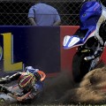 Accidente brutal de Carmelo Morales en Moto2
