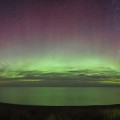 Aurora boreal vista en el sur de Michigan después de llamarada solar (Eng)