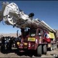 Chile: la perforadora llega a la altura de los mineros