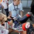 Pedrosa se rompe la clavícula en los entrenamientos libres del GP de Japón