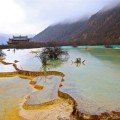 Las terrazas blancas de Huanglong