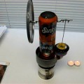 Motor Stirling con una lata de refresco