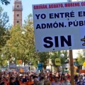 Histórica manifestación de funcionarios en Sevilla contra el enchufismo de la Junta