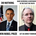 Obama vs. Assange, logros y recompensas