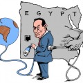 Viñeta sobre la revolución en Egipto