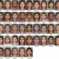 El aspecto medio de la cara de las mujeres por todo el mundo