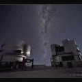 Time-lapse de una noche en los grandes telescopios de Chile