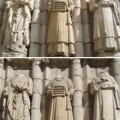 Arrancan las cabezas de dos tallas de una iglesia de Burgos