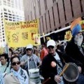Marcha en Wall Street exige que los ricos paguen por el desastre económico