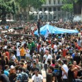 Los Mossos inician el desalojo del campamento de 'indignados' de Barcelona