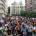 3.000 valencianos al grito de ´Todos somos Barcelona´
