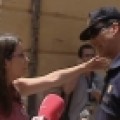 La portavoz de Compromís se enfrenta a la policía: "No lo vamos a tolerar"