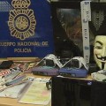 Material incautado a los presuntos Anonymous detenidos