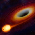 Un agujero negro se traga una estrella