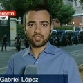 El telediario de RTVE califica de "indignado" al periodista Gorka Ramos y oculta la agresión de la Policía