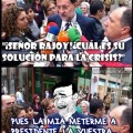 Rajoy y su solución a la crisis (humor)