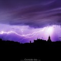 Impresionante fotografía de la tormenta eléctrica de ayer sobre Donosti
