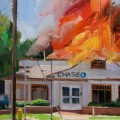 Alex Schaefer, el pintor antisistema que vende cuadros de bancos ardiendo por 25.000 dólares