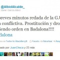 El alcalde de Badalona anuncia una redada en su municipio a través de Twitter