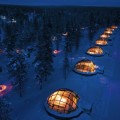 Una villa de iglús modernos para ver las auroras boreales