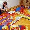 Impresionante megamosaico de Martin Luther King hecho con cubos de Rubik