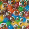 M&M’s en gotas de agua