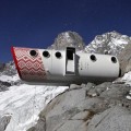 Un refugio al borde del abismo en los Alpes
