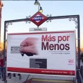 Los usuarios rechazan la campaña publicitaria de Metro de Madrid