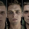 Rostros de soldados antes, durante y después de servir en Afganistán