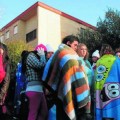 Los alumnos de un Instituto de Huelva acuden a clase con mantas por el frío