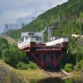 Ascensor ruso de la represa hidroeléctrica Krasnoyarsk en el río Yeniséi [RUS]