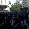 Los estudiantes continúan las protestas en el centro de Valencia por tercer día consecutivo