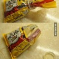 Ingenioso método para conservar una bolsa de galletas una vez abierta