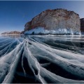La singular belleza del lago Baikal congelado