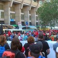 Paro total en la minería, cortes de tráfico y enfrentamientos con los antidisturbios