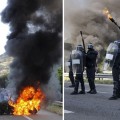 Mineros españoles libran furiosas batallas contra la policia en protesta por recortes en subvenciones al carbón [ENG]