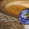 La Gran Mancha Roja de Júpiter comparada con el huracán Katrina