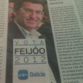 El PP vulnera la ley electoral al pedir el voto desde las páginas de La Voz de Galicia [GL]